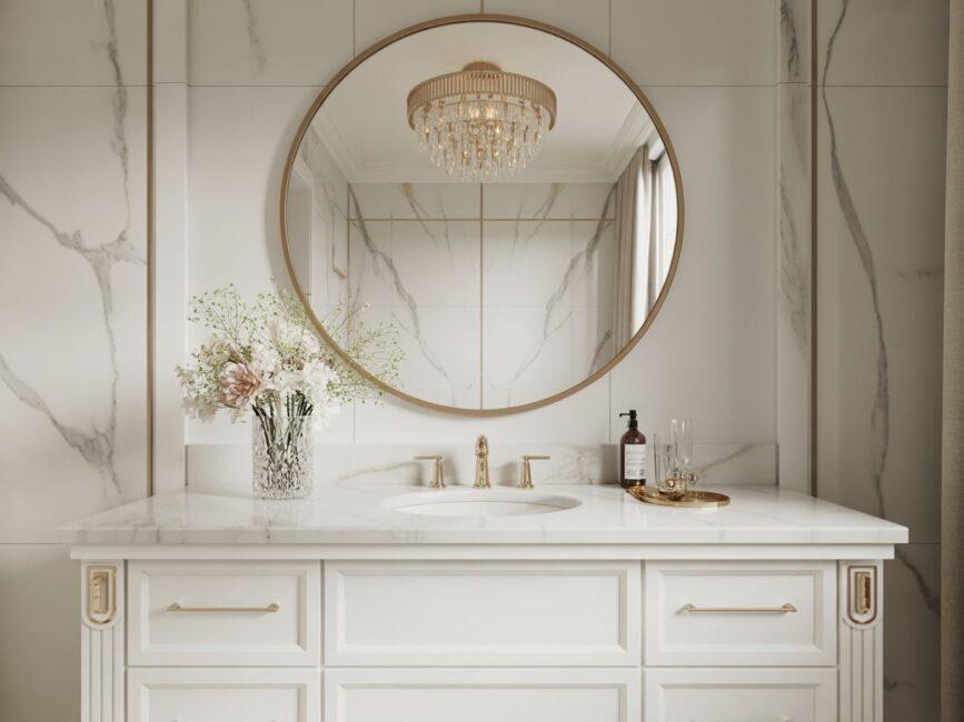lustro glamour łazienka