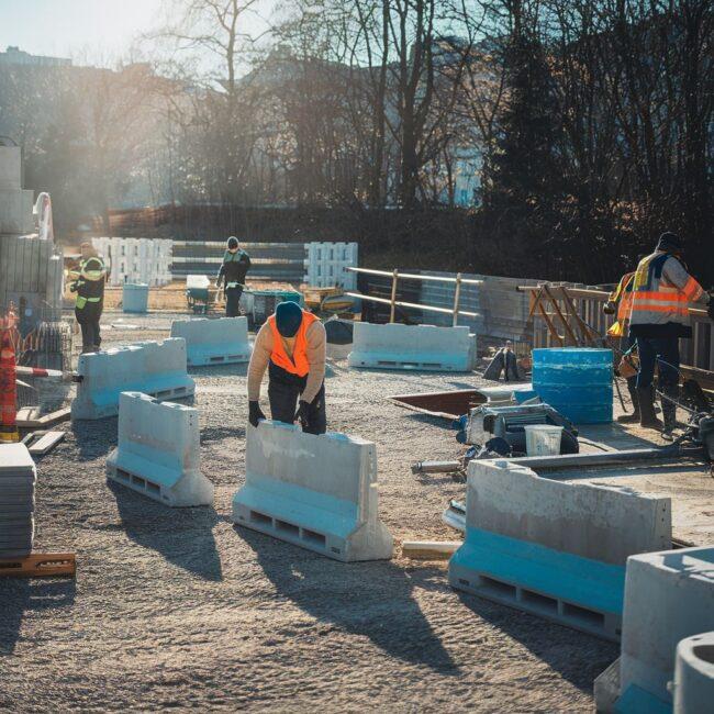montaż palisady betonowej