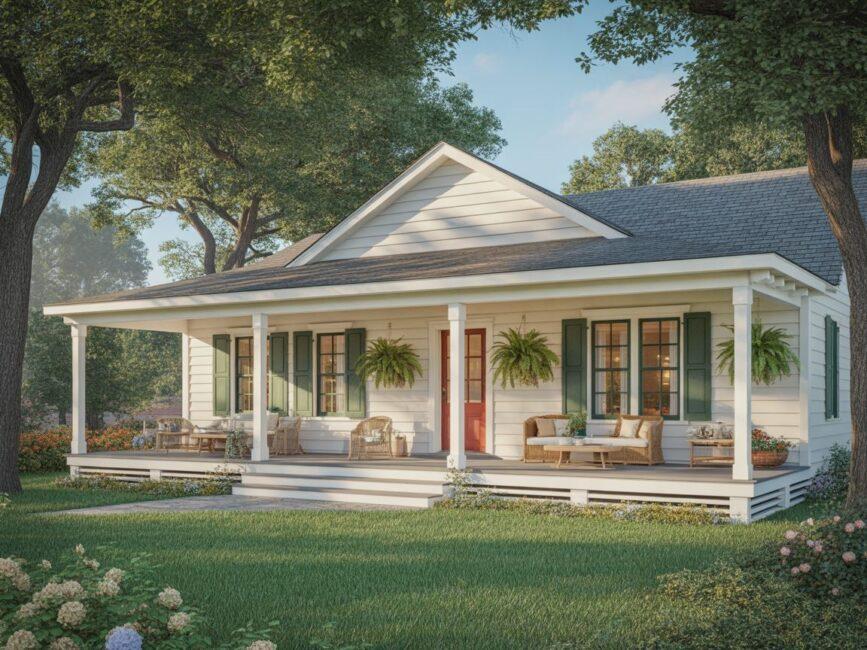 Architektura z werandą