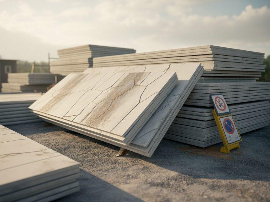 Azbestowe płyty dachowe