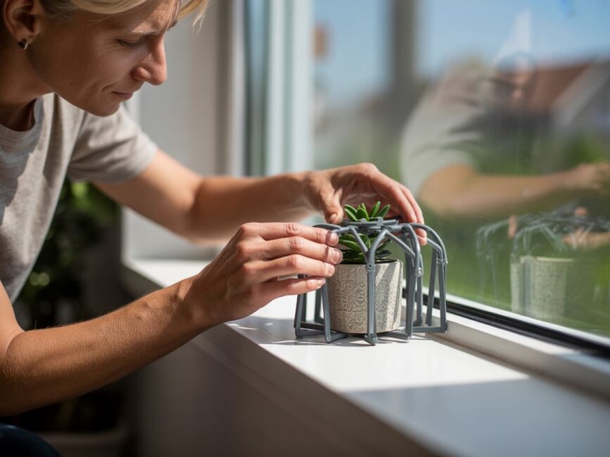 Bezpieczne zabezpieczenie doniczki