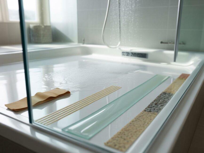 Brak silikonu łazienka