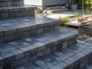 Budowa schodów bruk