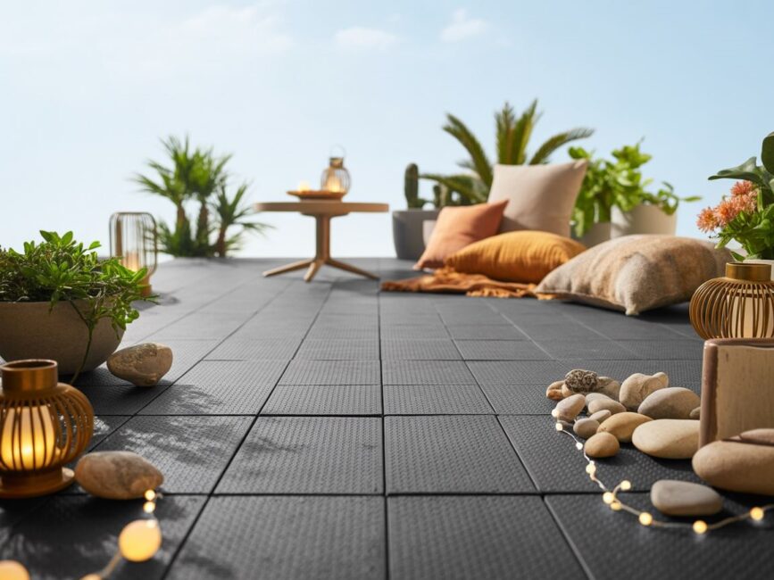 Dachówka na tarasie