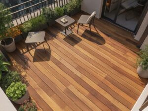 Deski tarasowe na balkonie