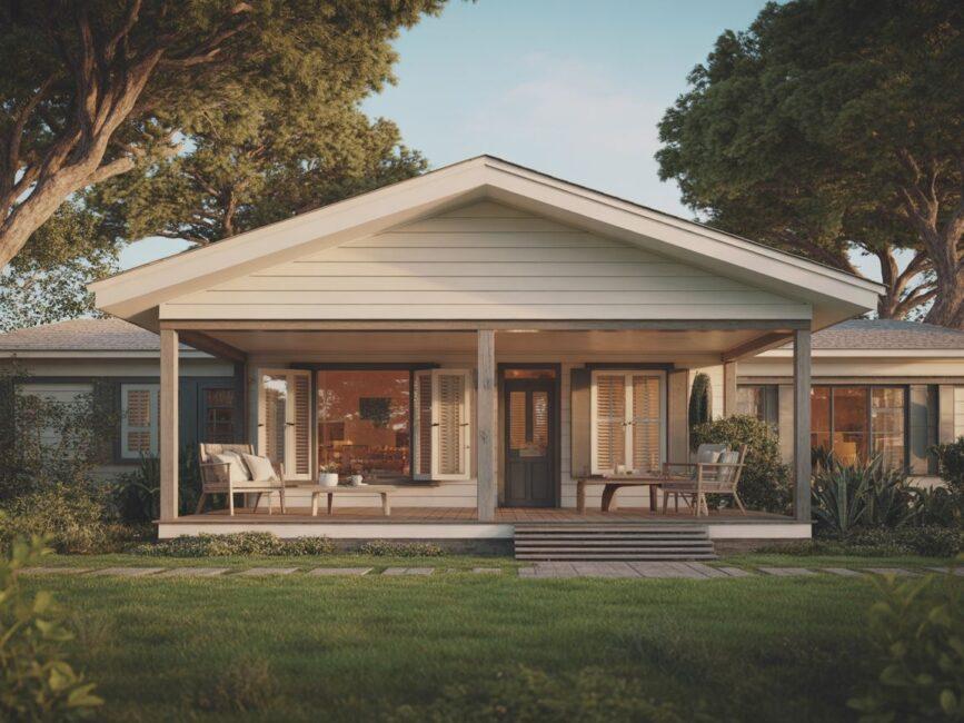 Dom parterowy z werandą