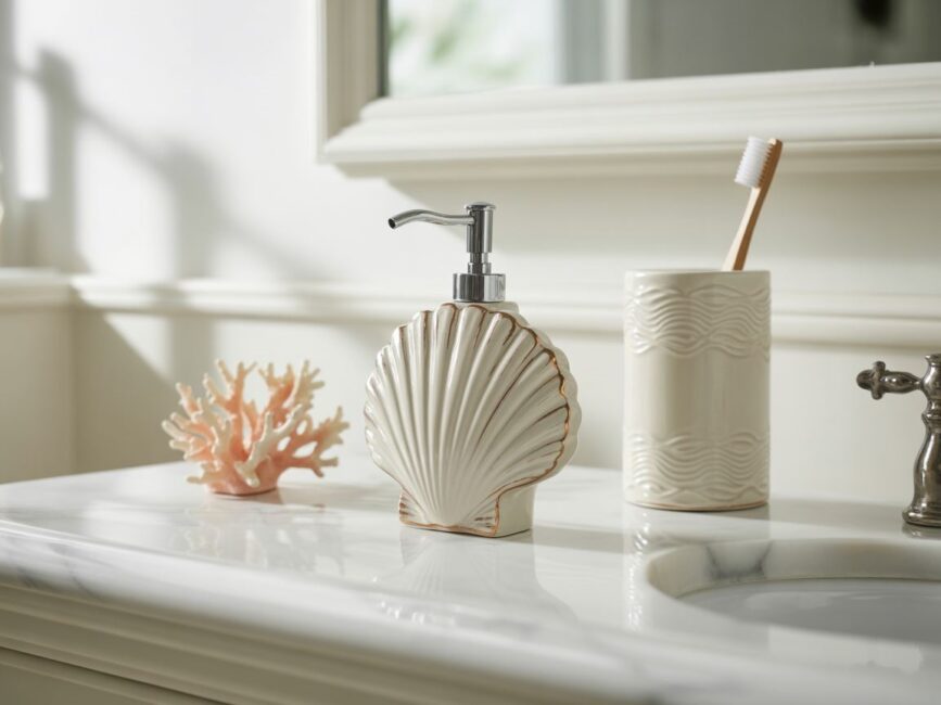 Drewniane lustro morskie