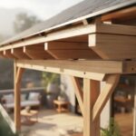 Drewniane zadaszenie tarasu
