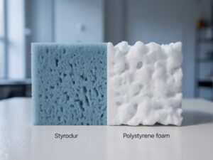 Dwa rodzaje styropianu