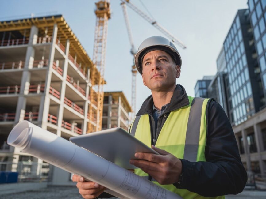 Inżynierowie analizujący projekt