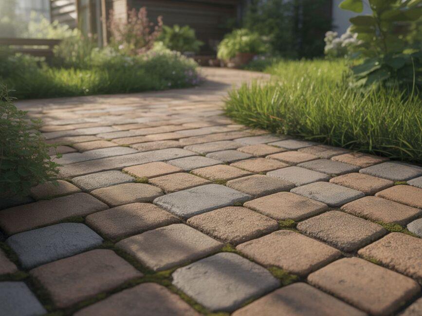 Kamienna nawierzchnia ogród