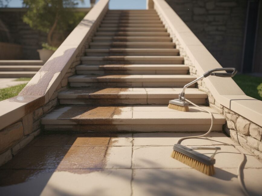 Kamienne schody zewnętrzne