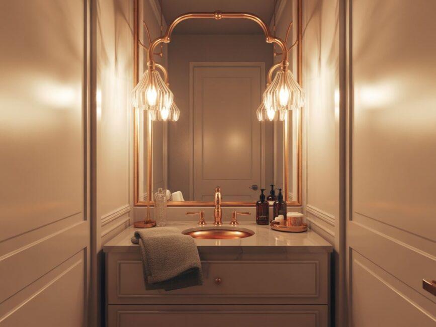 Łazienka w stylu glamour