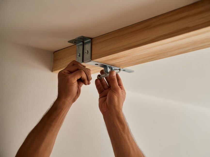 Montaż belek do ściany