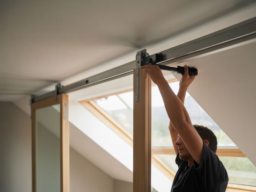 Montaż drzwi pod skosem