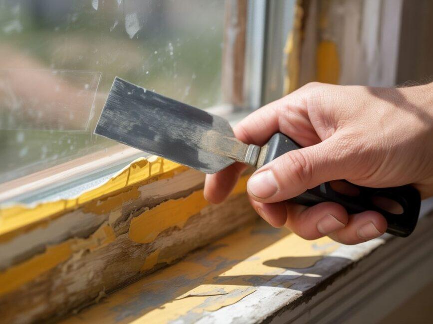 Naprawa ramy okiennej