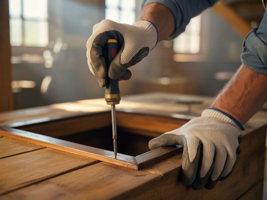 Narzędzia do renowacji strychu