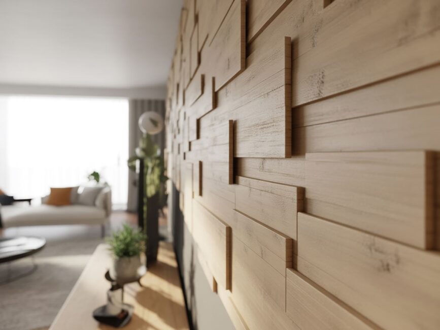 Naturalne wykończenie ściany