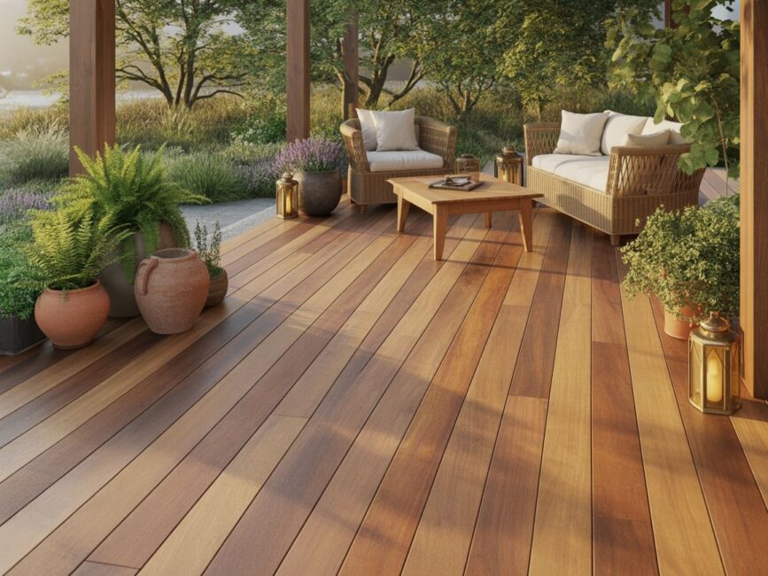 Naturalny materiał tarasowy