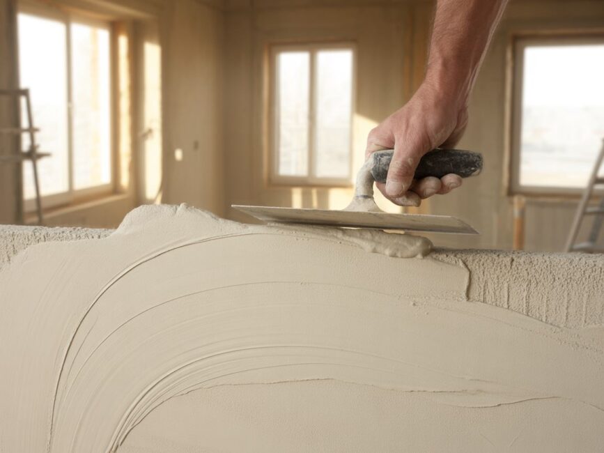 Niska wilgotność tynku