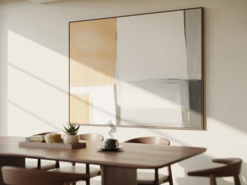 Nowoczesne obrazy w salonie