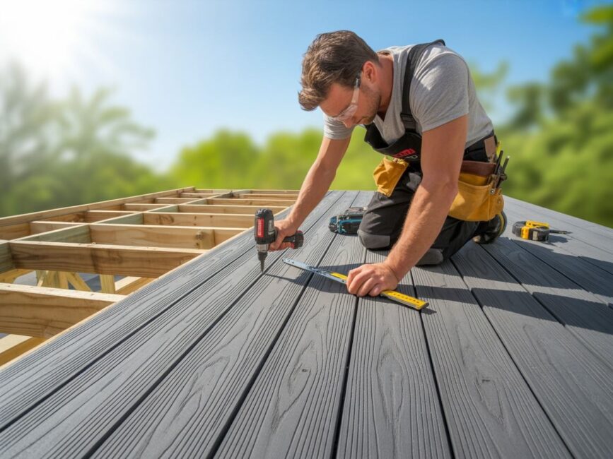 Nowoczesny taras drewnopodobny