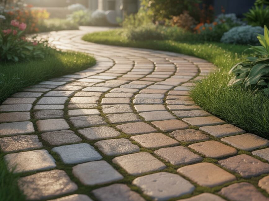 Ogrodowa alejka kamień