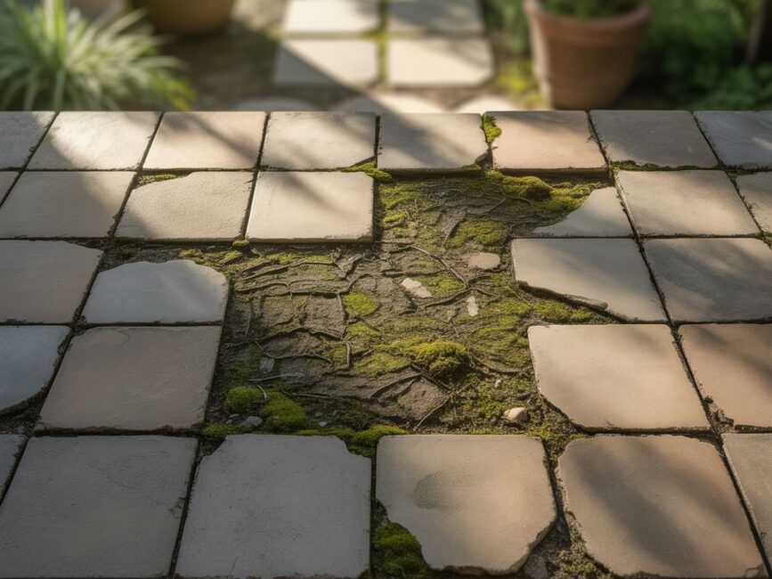 Podwyższona grządka z płyt