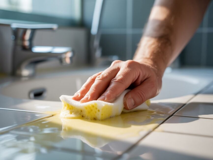 Pożółkły silikon