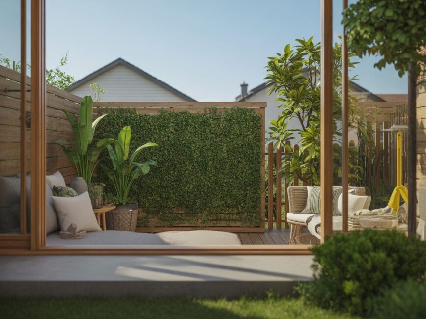 Prywatność na tarasie