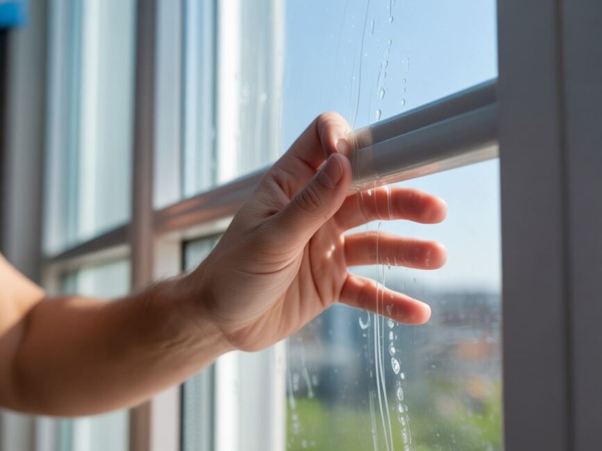 Ręce otwierają okno