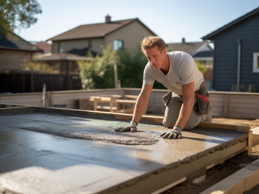 Robocizna tarasu betonowego