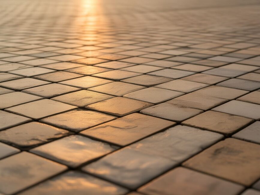 Różna szerokość fug