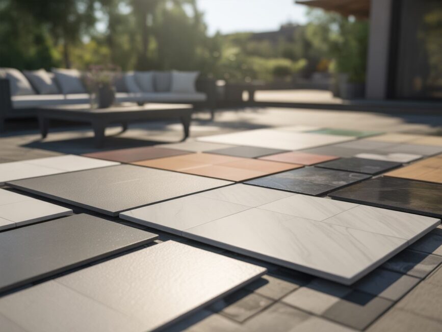 Różne rodzaje płytek zewnętrznych