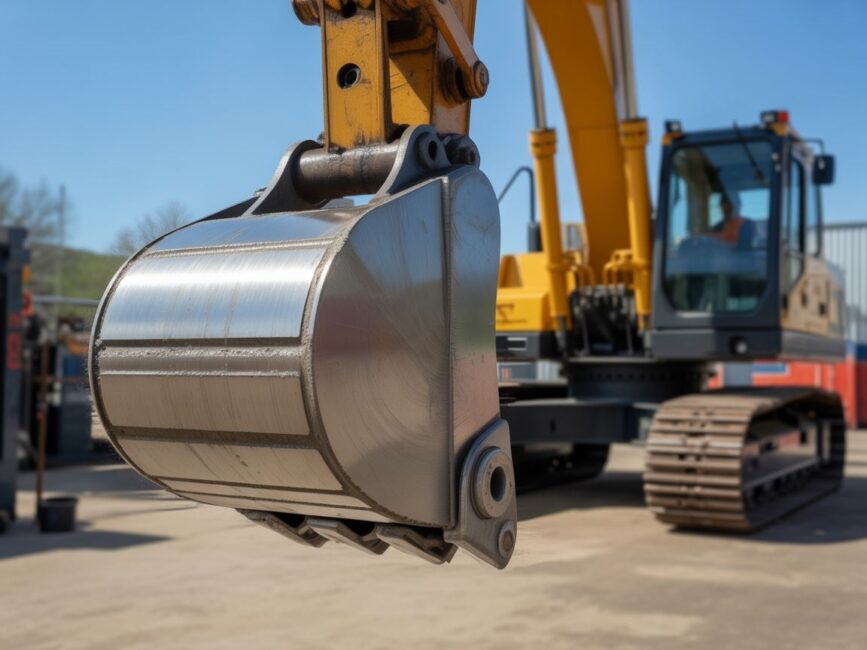 Smarowany sworzeń koparki