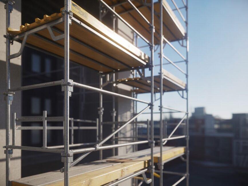 Stalowe elementy rusztowań