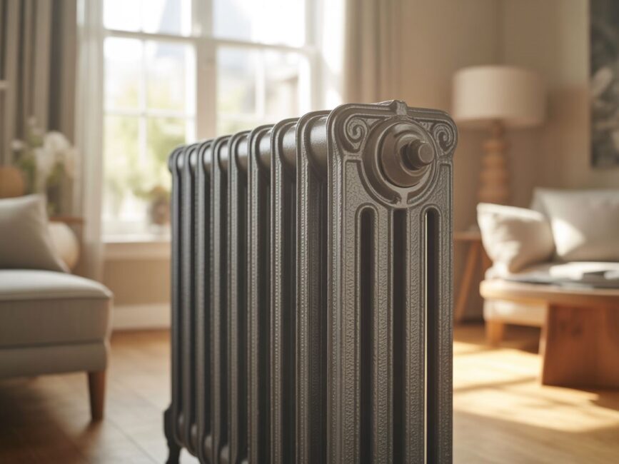 Stylizacja grzejnika żeliwnego