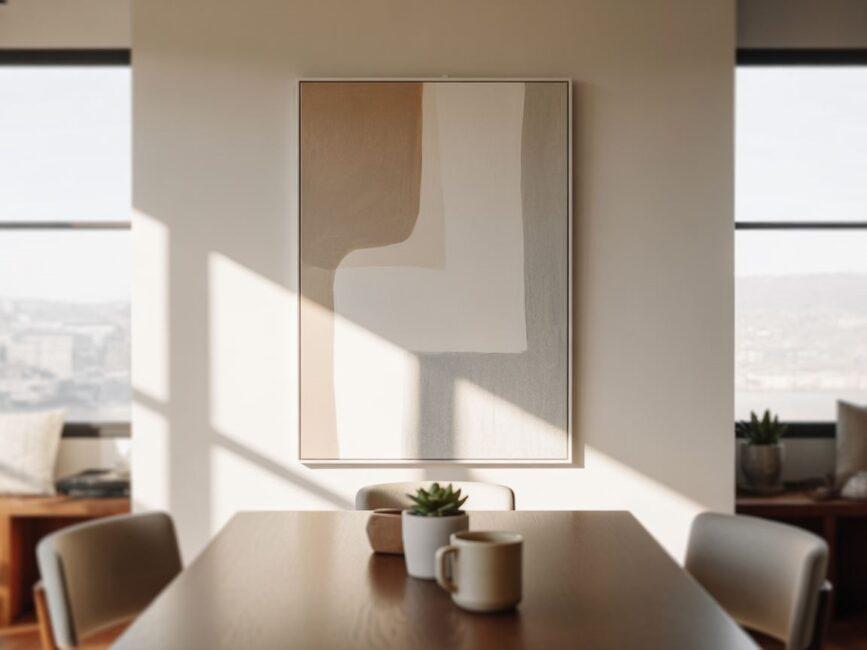 Stylizacja ściany w jadalni