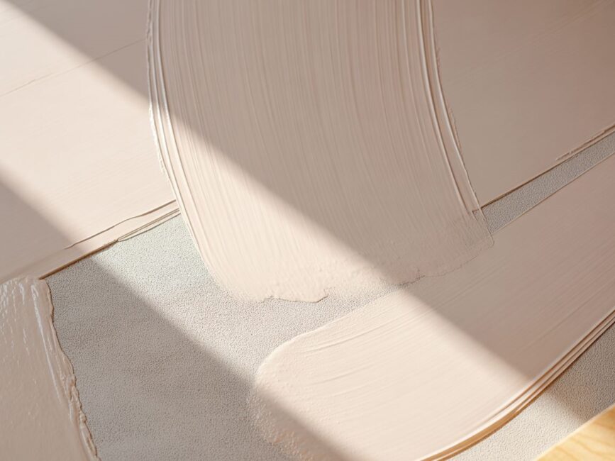 Test gładzi na ścianie