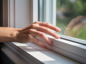 Uchylanie okna szczegół