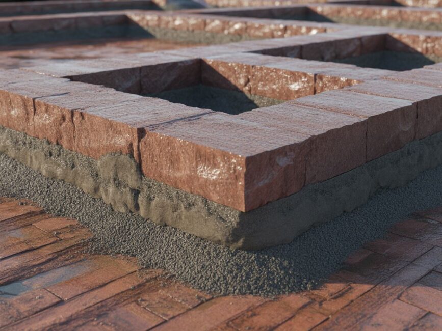 Warstwy kruszywa i piasku