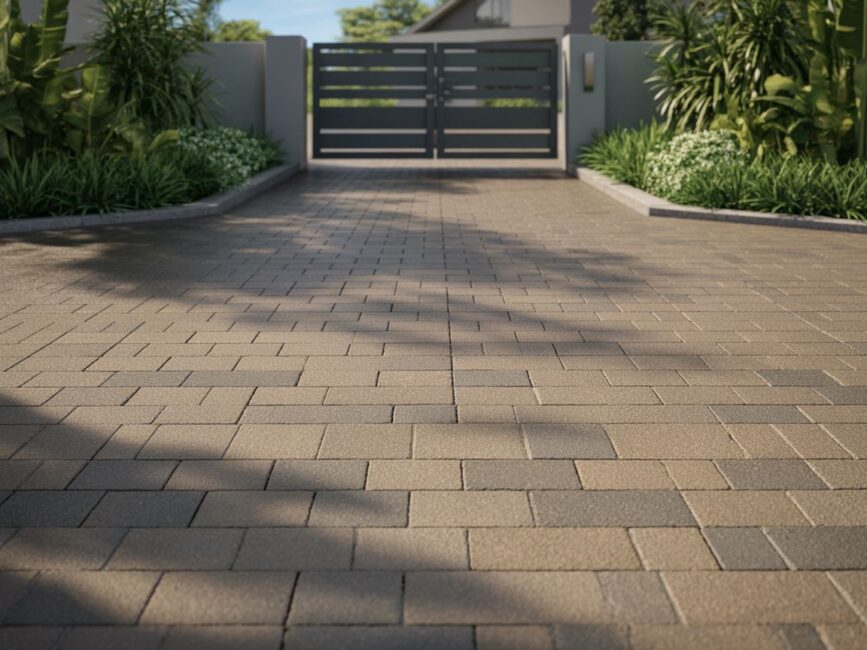 Wjazd z płyt ażurowych