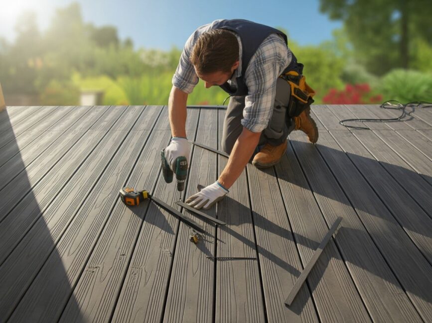 Wykończenie tarasu kompozytowego