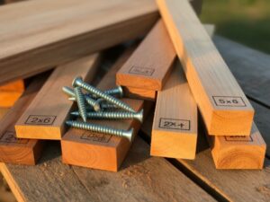 Wymiary legarów tarasowych