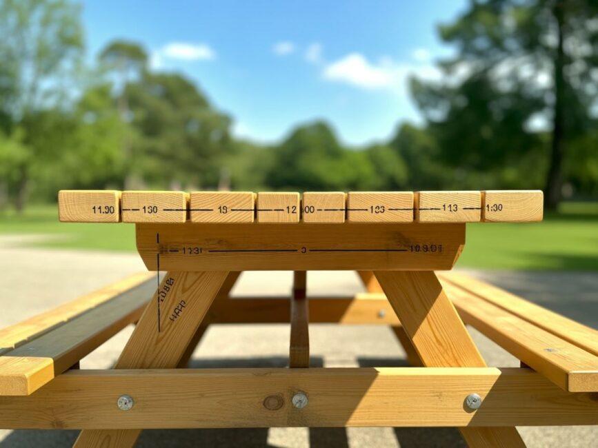 Wymiary stołu piknikowego