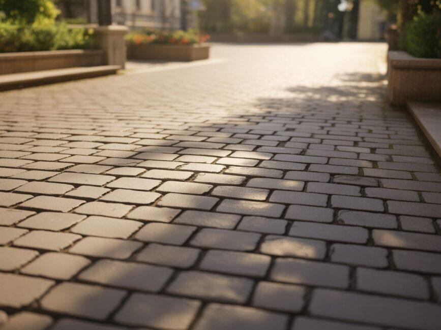 Zabezpieczona kostka brukowa